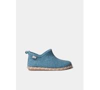 Slipper abotinada para mujer en fieltro | DUNA-FP 40 TURQUESA