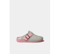 Slipper de mujer tipo zueco con hebilla en fieltro reciclado | MIMA-FR 41 MULTI