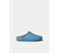 Slippers abiertas para mujer en fieltro reciclado | MONA-FR 40 TURQUESA