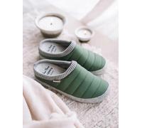 Slippers acolchadas tipo zueco con cuña para mujer | ALINS 40 VERDE