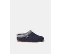Slippers destalonadas en fieltro con cuña para mujer | ALBONS 35 MARINO
