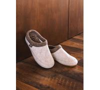 Slippers destalonadas en fieltro con cuña para mujer | ALBONS 38 CRUDO