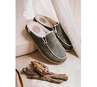 Slippers para hombre tipo zueco con suela de yute | NALEC 43 CAQUI