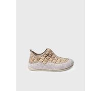 Slippers para mujer en fieltro y tejido acolchado | MARE-UM 40 BEIGE
