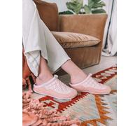 Slippers para mujer en tejido acolchado y fieltro | MEL-UM 37 NUDE
