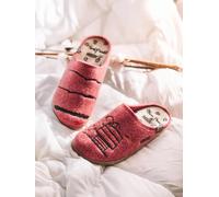 Slippers tipo zueco de Snoopy para mujer en fieltro | SNOOPY 37 FRAMBUESA