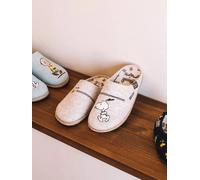 Slippers tipo zueco de Snoopy para mujer en fieltro | SNOOPY 40 CRUDO