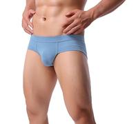 Slips Männer Sexy Badeslip Herren dehnbar Skiny Unterhosen Herren nahtlose Slips aus Stretch Material für Po Push Up Figurformende Gym Sport Unterhosen Männer atmungsaktiv Hautfreundliche, Z01azul