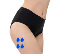 SliPss - Braga para la Incontinencia Urinaria - Talla XL - Color Negro - Cintura Alta - Absorción Media hasta 300 ml - Equivalente a 1 Pañal Desechable - Lavable y Reutilizable - Discreta - 1 Ud