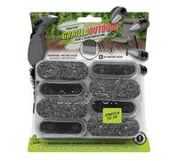 Slipstick GorillaOutdoor - Almohadillas para patas de muebles bereberes con funda transparente (paquete de 8) deslizadores impermeables para muebles de exterior para patas rectangulares grandes