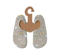 Slipstop Zapatos de playa para niños, antideslizantes, deportivos, natación, vacaciones, unisex, protección solar UPF 50+, Cars Naturel, 33/35 EU
