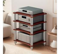 Slish AV Ma Stand - Torre para reproductor de DVD, consola de juegos, TV Box y enrutador WiFi, moderno estante Ste y gabinete de entretenimiento