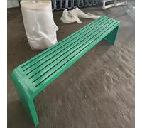 Slish - Banco de metal negro para exteriores, asiento de jardín resistente a la intemperie para porche, parque y patio, elegante y duradero, perfecto para espacios pequeños, disponible en color verde