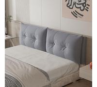 Slish - Funda para cabecero de cama de franela color gris claro, protector de respaldo de cama, a prueba de polvo y suave, 150 cm para mejorar la decoración del hogar