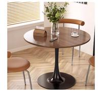 Slish - Mesa de comedor redonda moderna de 50 a 90 cm, tablero DM, perfecta para personas altas, diseño que ahorra espacio para el salón, decoración del hogar, piel ideal para el ocio