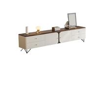 Slish - Moderno soporte de TV redondo - Centro de entretenimiento para pequeños Smart Sto Soluts para salas de estar y apartamentos, mejora la decoración del hogar y el hogar