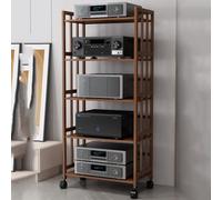 Slish - Soporte esquinero para TV y consola Multima, versátil unidad Ma Sto con estantes para juegos, estante ovisual y reproductor de discos para entretenimiento en casa