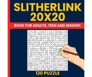Slitherlink Puzzle Book - 120 Large 20x20 Logic Loop Puzzles for Adults: Challenging Slitherlink Puzzles with Big Font Numbers