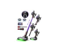 Slivamo S16 Aspiradora sin Cable, 50kPa/600W/45min, Batería Extraíble, Aspiradora de Mano Ligera con Luz LED Verde, Aspiradora Escoba Inalámbrica para Pelo de Mascota/Suelo Duro, Violeta