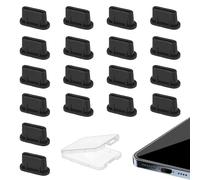SLIVERBA 18 Tapones Antipolvo USB C, Tipo C, Tapón Antipolvo USB C, Compatible con iPhone 15 16 Samsung Galaxy Compatibile con Google Pixel Compatibile con Protección Antipolvo Tipo C