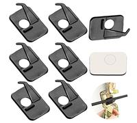 Sliverdew 6 piezas de soporte de flecha de plástico para arcos compuestos, soporte de flecha negro para arco recurvo adhesivo recurvo arco recurvo flecha resto para mano izquierda, accesorios de tiro