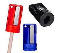 Sliverdew Juego de 3 sacapuntas de carpintero, sacapuntas para carpintería, cortador de lápices para carpintería, colores mezclados