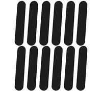 Sliverdew Sombrero tamaño reductor autoadhesivo sombrero tamaño cinta reductora espuma cinta reductora para sombreros y gorros sombrero banda para el sudor para hombres y mujeres (12 unidades), Negro