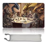 SLIVERS-Playing-Poker - Juego de mesa MTG Esteras de juego + bolsa impermeable gratuita, bordes cosidos, superficie de goma suave, MTG PlayMat with Zones (original MTG Playmat)