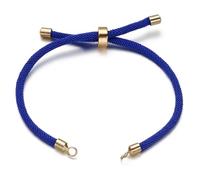 SLJYM - 1 pulsera ajustable de nailon trenzado con cordón de latón para hacer joyas