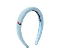 SLJYM - Diadema de moda para niñas, diseño de rayas, elegante, accesorio para el cabello, elegante diadema con clip de lazo