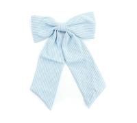 SLJYM - Diadema de moda para niñas, diseño de rayas, elegante, accesorio para el cabello, elegante diadema con clip de lazo