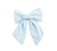 SLJYM - Diadema de moda para niñas, diseño de rayas, elegante, accesorio para el cabello, elegante diadema con clip de lazo