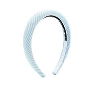 SLJYM - Diadema de moda para niñas, diseño de rayas, elegante, accesorio para el cabello, elegante diadema con clip de lazo