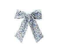 SLJYM - Diadema para niñas con patrón floral a cuadros para niñas, diadema colorida y elegante con lazo