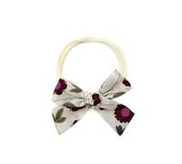 SLJYM - Diadema para niñas con patrón floral a cuadros para niñas, diadema colorida y elegante con lazo