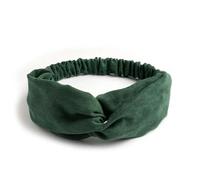 SLJYM - Diademas de ante para mujer, estilo bohemio, anudadas en forma de cruz, para niñas, con lazo dulce, vendaje vintage