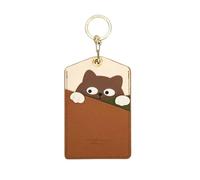 SLJYM - Funda protectora para tarjetas de crédito, diseño de animales, Coffee Cat