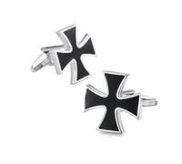 SLJYM - Gemelos clásicos para camisa francesa para hombre, varios colores, patrón cruzado, azul, puños, botones, traje de boda, joyería, regalos, talla única, Plata, Perla
