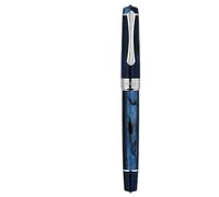SLJYM Piston Pluma estilográfica de punta redonda que absorbe la tinta, gran capacidad, acrílico transparente, escritura de negocios, regalo