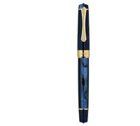 SLJYM Piston Pluma estilográfica de punta redonda que absorbe la tinta, gran capacidad, acrílico transparente, escritura de negocios, regalo