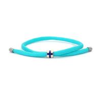 SLJYM - Pulsera trenzada de cuerda de paracaídas para hombre, ajustable, de acero inoxidable, regalo nacional para él