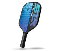 SLK Latitude 2.0 - Paleta de Pickleball | Cara de Paleta de Pickleball de Grafito G4 | Tecnología Rev-Core+ con Superficie SpinFlex | Rediseñada para Rendimiento y Control | Azul