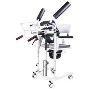 SLLSAGE Silla Elevadora Hidráulica Multifuncional para Uso Doméstico con Altura Ajustable, Asiento Dividido, Cubeta y Mesa