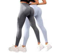 SLNLUYK 2 Pack Leggings 3D Anticelulítico Mujer, Leggins Anticelulitis Compresión, Leggins 3D Celulitis Push Up, Mallas Anticelulitis Mujer Lipedema Redefine Tu Silueta Sin Esfuerzo 1