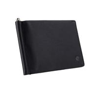 SLNT Leather RFID & NFC Blocking Money Clip Bi-Fold Wallet - Slim Profile, Lightweight Design, Great for Travel, Gift for Men - Signal Blocking Keeps Your Information Secure (Napa Leather, Black
