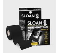 SLOAN Kinesiology Tape - Cinta Kinesiológica Elástica 5cm x 5m - Premium, Hipoalergénica, Transpirable y Resistente al Agua - Sin Látex - Soporte Deportivo y Rehabilitación | Amarillo (Negro)