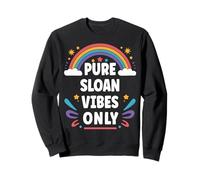Sloan Vibes Only Cute Retro Girls Sloan Name Sudadera