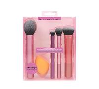 Sloane BEAUTY - Juego de brochas de maquillaje profesional, Everyday Essentials Real Techniques para colorete, base, sombra, iluminador, corrector con esponja para niñas