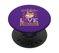 Slobber es mi lenguaje de amor PopSockets PopGrip Adhesivo