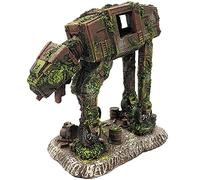 SLOCME Acuario Big At-At Imperial Walker - Decoración de transporte blindada para todo terreno, adorno de robot de resina para peceras